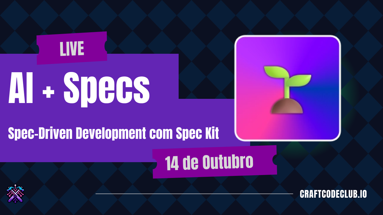 Banner para AI + Specs: Spec-Driven Development com Spec Kit